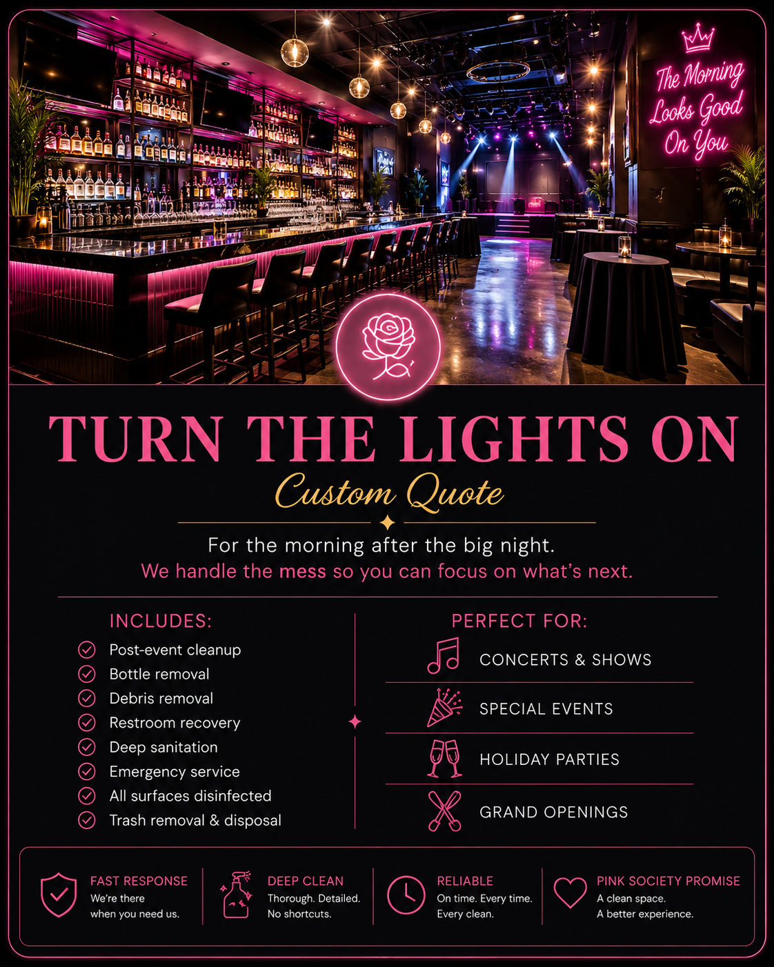 Bar and Lounge: TURN THE LIGHTS ON