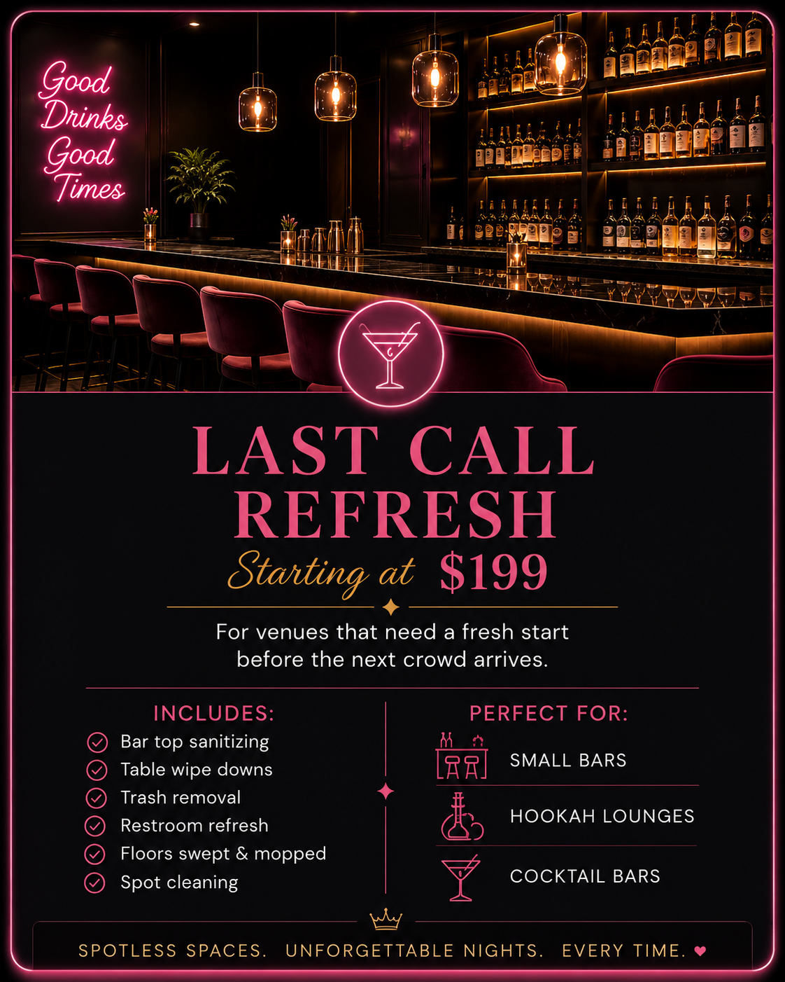 Bar and Lounge: Last Call Refresh